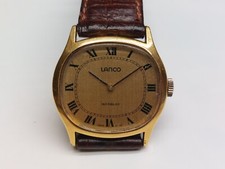 Lanco vintage orologio uomo o donna cuscino carica manuale 33 mm