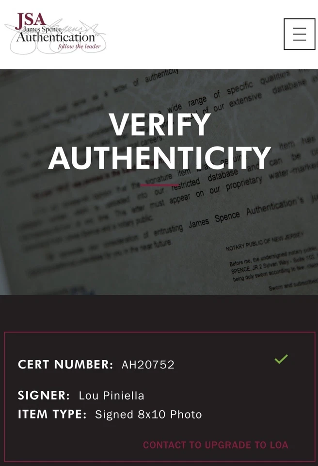 Lou Piniella Yankees Signed Autographed 8x10 Photo JSA COA 3x World Series Champ - Image 4 of 4