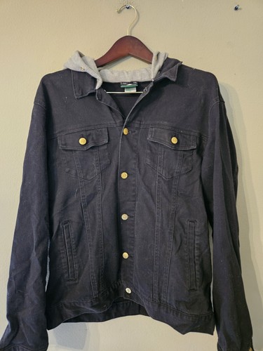 The Creative Clothing Company Men’s Black Jeans Jacket Size X-Large Long Sleeve