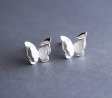 Fashion Prevent Allergy 925 Sterling Silver Butterfly Stud Earrings for Women