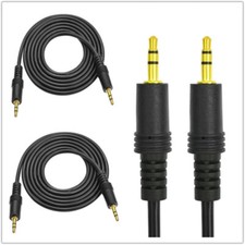 2x AUX Male to Male Cable Audio 3.5mm Headphone Stereo Extension Cord 1.5M