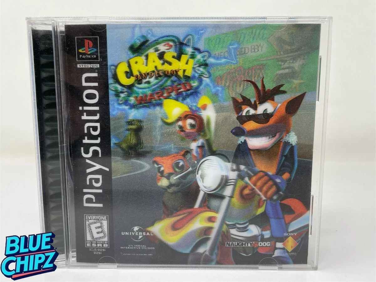 Crash Bandicoot Warped Sur PS1 – Jeu Complet, Bon état, Version PAL