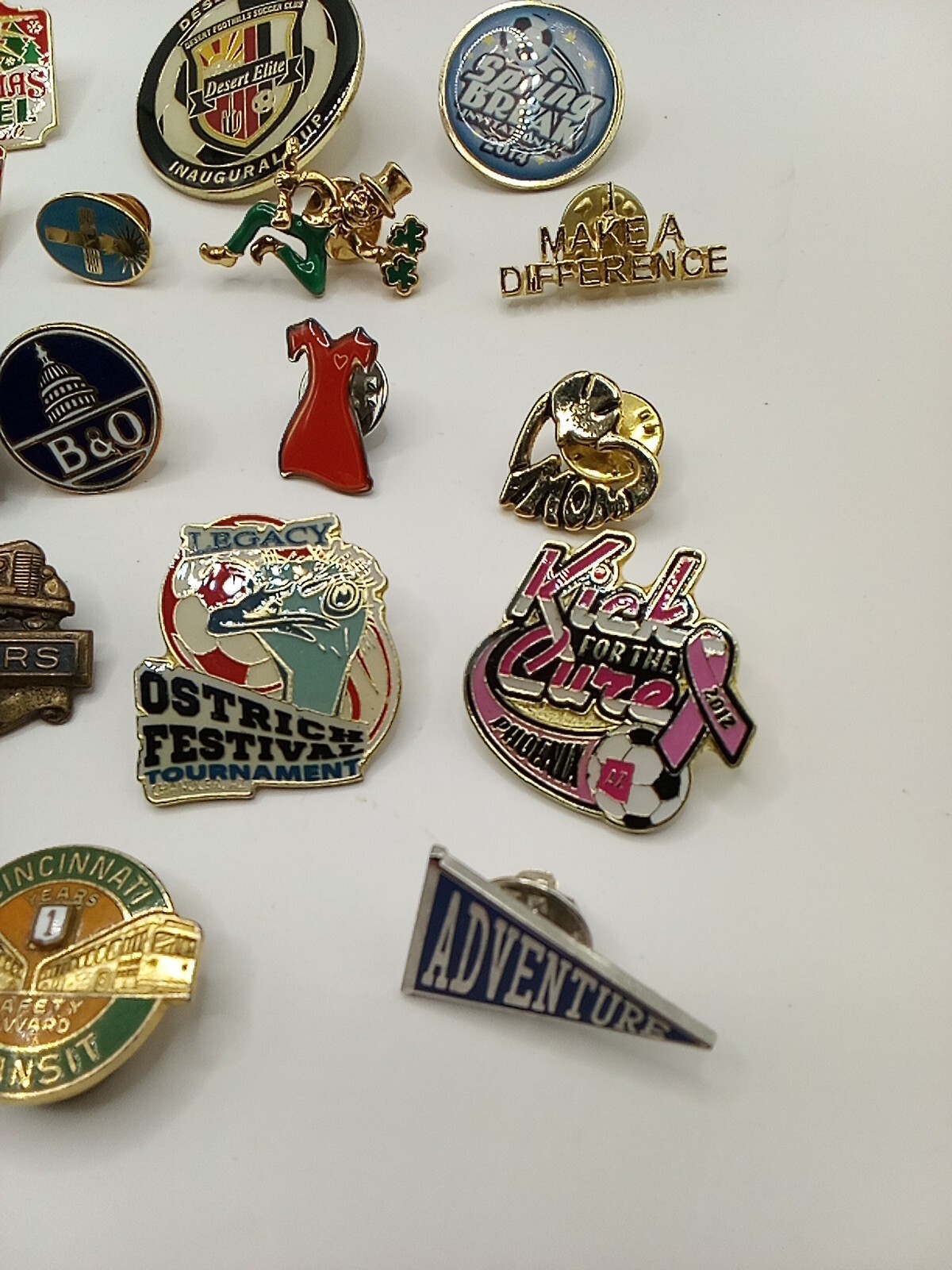 Lapel Pins/Hat Pins Mixed Lot Railroad Education Sports Holiday ...