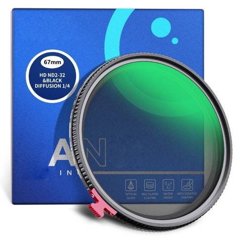 Adjustable ND2-32 49-67mm Lens Filter Optical Glass 1/4 Black Diffusion Effect - Picture 3 of 14
