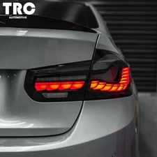 Smoked GTS LED Tail Lights For 2012-2018 BMW F30 F35 F80 M3 Rear Dynamic Signal