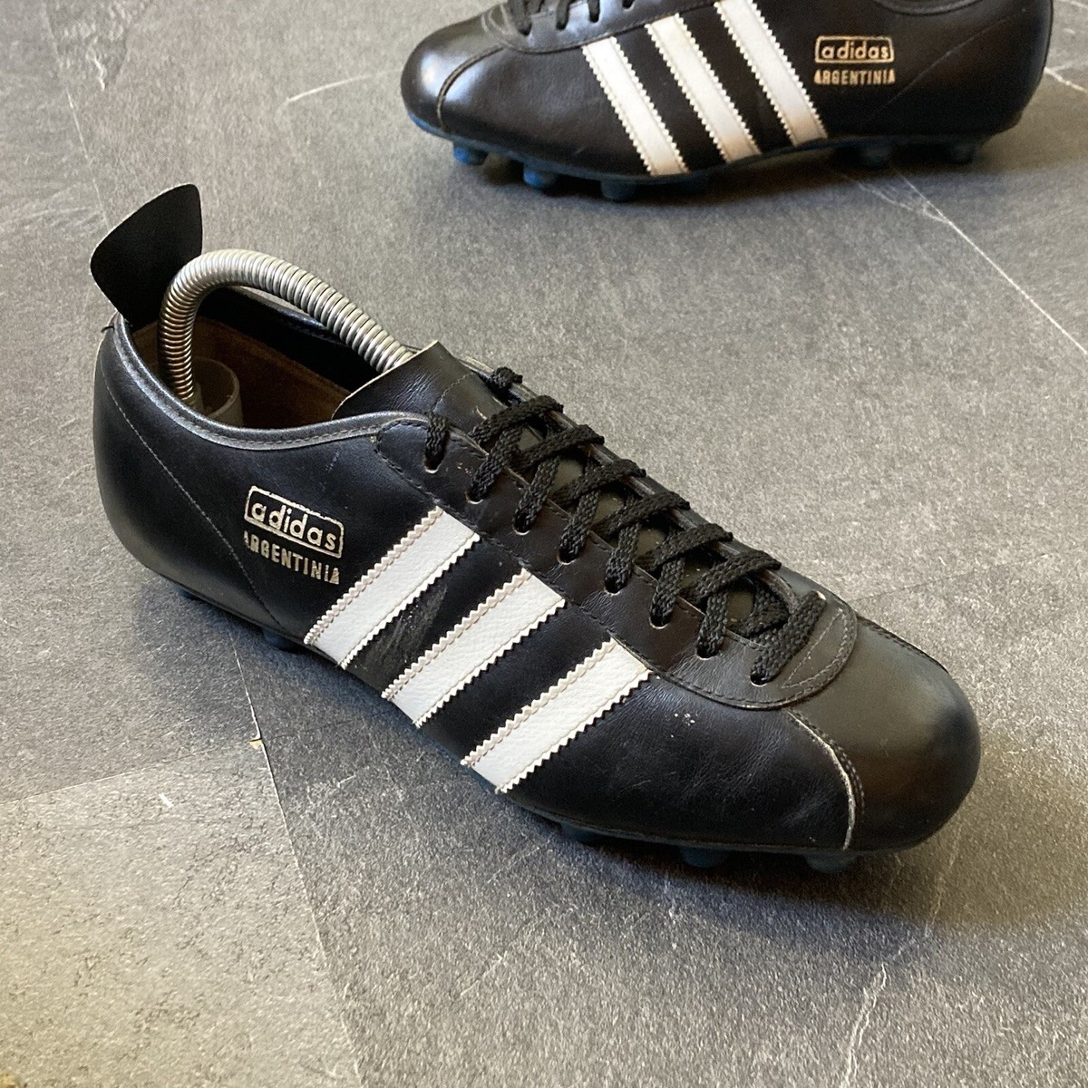 Vintage 1960s Adidas Argentinia Football Boots UK7 OG Rare 60s