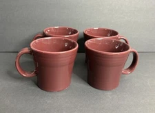 4 Homer Laughlin Fiesta Ware Heather Mugs Purple Fiestaware 12 oz