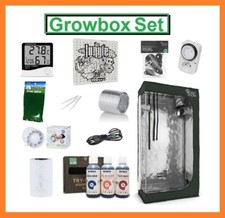Growbox Komplettset Set 50x50x120cm Gewächsh...