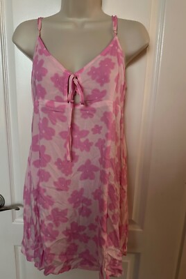 WILD FABLE WOMENS  SUNDRESS LARGE LIGHT PINK FLORAL/R24E6