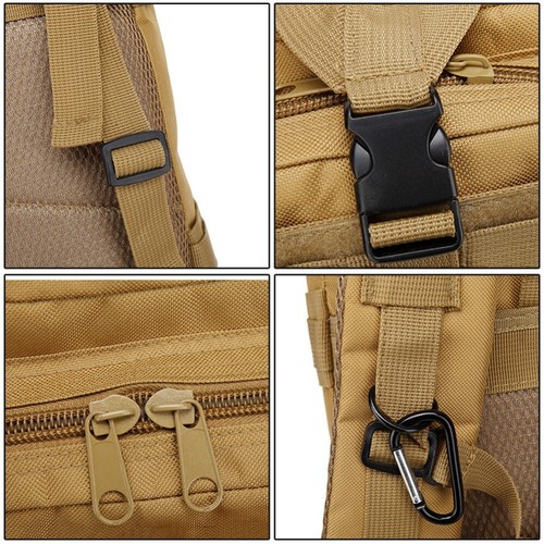 Mochila táctica militar 30L grande ejército paquete de asalto de 3 días bolsa Molle mochilas - Imagen 13 de 21