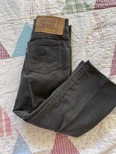 Vintage 80s 70s Levis 511 Grey Cords Corduroy Pants USA Made White Tab Deadstock