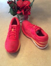 Asics Gel Kayano 25 Women's Pink Orange Running Shoes #1012A026 Size 9 EUC