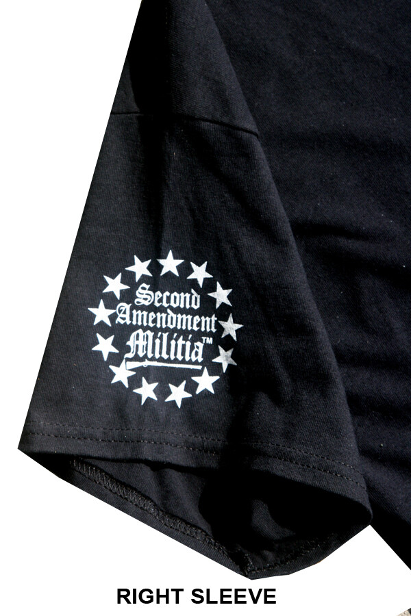 T-Shirt Uomo Con Stampa Bandiera USA, Pistola E 2° Emendamento - Stile