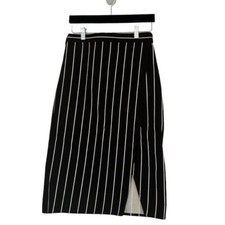 Balenciaga Resort Runway Striped Wrap Skirt S...