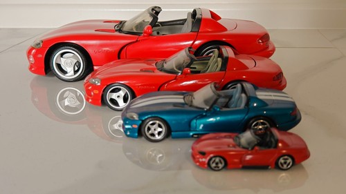 Dodge Viper RT/10 RED 1/12 Scale Diecast Car | Anson JRL Collectibles TOP COND - Foto 7 di 17