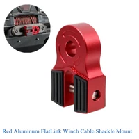Red Alumiunm Flatlink Winch Shackle Mount For Tow Haul Truck ATV Winch Line/Hook