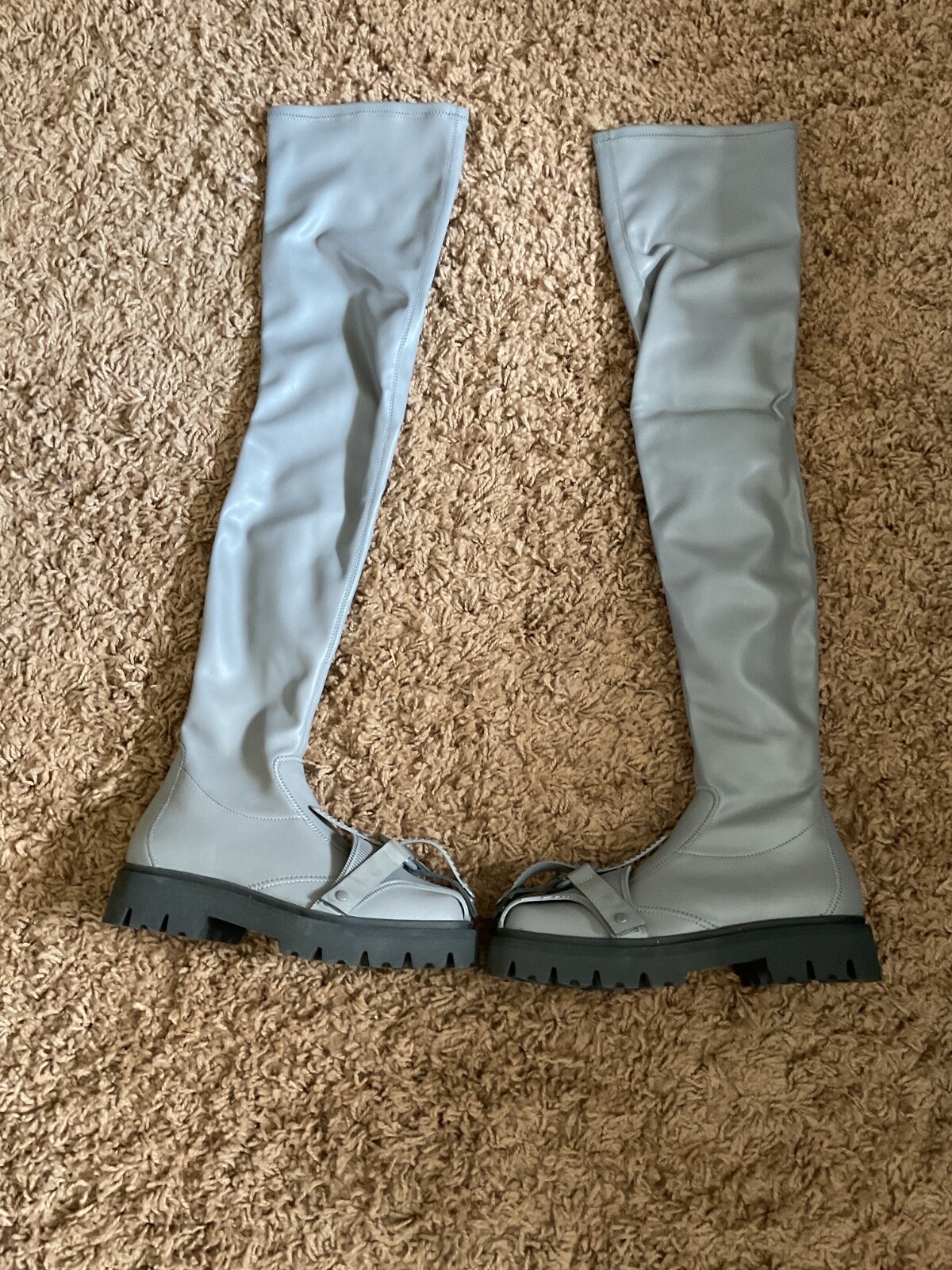 EMPORIO ARMANI BOOTS GREY UK 7 RRP £700 XA32 image 3
