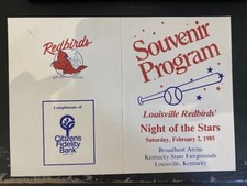 Jack Buck Hand Signed Souvenir Program Louisville Redbirds' 1985