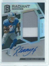 KENNY GOLLADAY 2017 SPECTRA RADIANT ROOKIES 3 COLOR PATCH AUTO RC #D 158/299