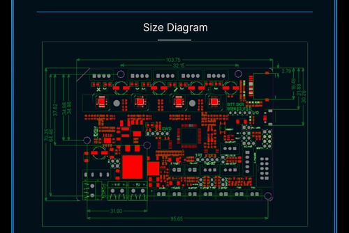 BIQU Bigtreetech SKR E3 Mini V3.0 Płyta główna drukarki 3D do Ender 5 CR-10 Voron - Zdjęcie 9 z 12