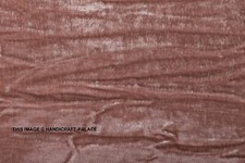 VELVET CRUSHED BACKDROP VELOUR STRETCH FABRIC 60" WIDE ROSE PINK BY THE YARD