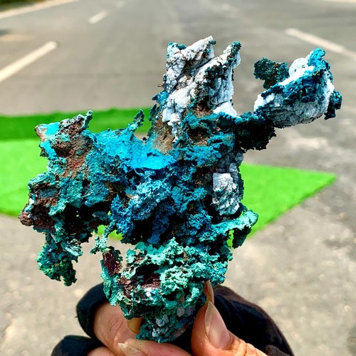 384G Natural copper mine+malachite Primitive mineral specimen Gemstone Rare - 第 7/24 張圖片