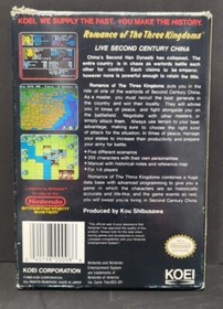 Romance of the Three Kingdoms Nintendo NES Video Game Complete in Box