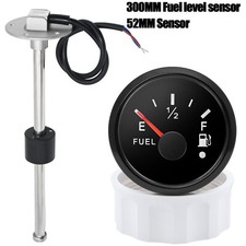 300MM Fuel Level Sensor Sender Units with 52mm Fuel Level Gauge for Boat Car ATV