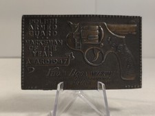 Polish Armed Guard Marksman of the Year Award 1947 Brass tone Belt Buckle