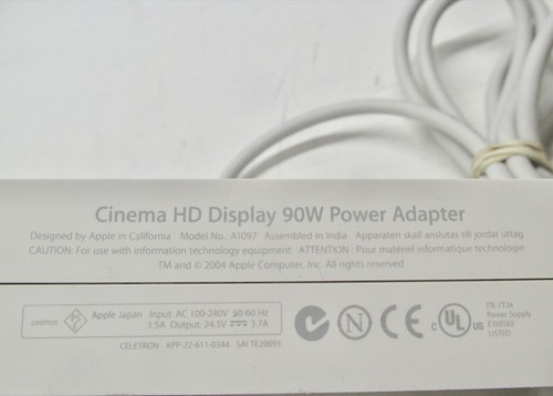Apple A1097 Cinema HD Display 90W Power Adapter for 23'' DVI Cinema Display - Bild 2 von 4