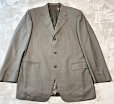 Canali Blazer Jacket Men's 56/46L Brown Wool