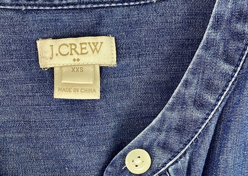 J Crew XXS Junior Damen Jeanskleid Blue Jean - Bild 2 von 10