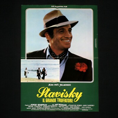 STAVISKY IL GRANDE TRUFFATORE manifesto poster Belmondo Resnais Affaire C85 | eBay