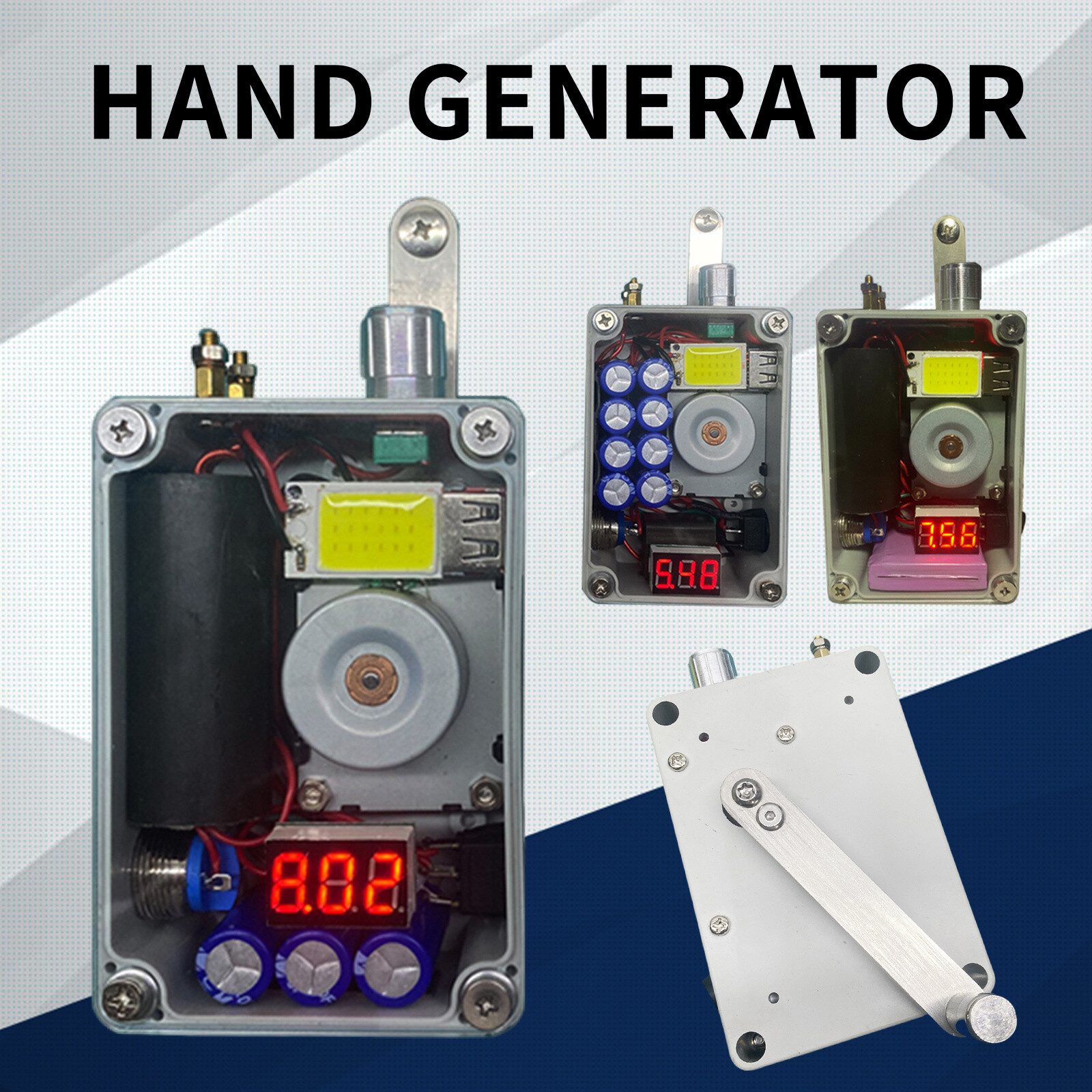 New Portable Hand Crank Generator Emergency Usb Charger Camping Outdoor Survival