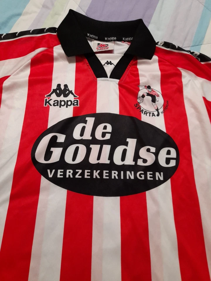 MAGLIA CALCIO SPARTA ROTTERDAM 1996/1997 KAPPA SHIRT DE GOUDSE VERZEKERINGEN - Immagine 2 di 4