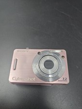 Sony Cyber-shot DSC-W120 Pink 7.2MP Compact Camera 4x Zoom 2.5in Read Parts