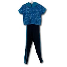 Weissmans Can't Hold Us Hip Hop Jazz Dance Costume 14191 Blue Size Small Child