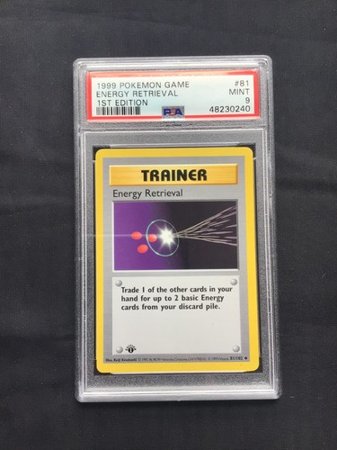 Energy Retrieval (1st Edition) graded PSA 9 for sale on eBay