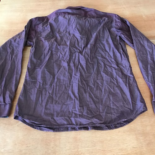 Jared Lang After Hours Shirt Men L Purple Button Up Flip Cuff Long Sleeve Collar - Picture 2 of 15