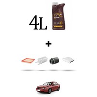 Hoffcar Servicekit 4 Filter Und 4L ÖL FüR VW Jetta IV (162) 1.6 66Kw Ab 2018