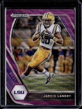 2021 Panini Prizm Draft Picks Collegiate #62 Jarvis Landry Purple Wave