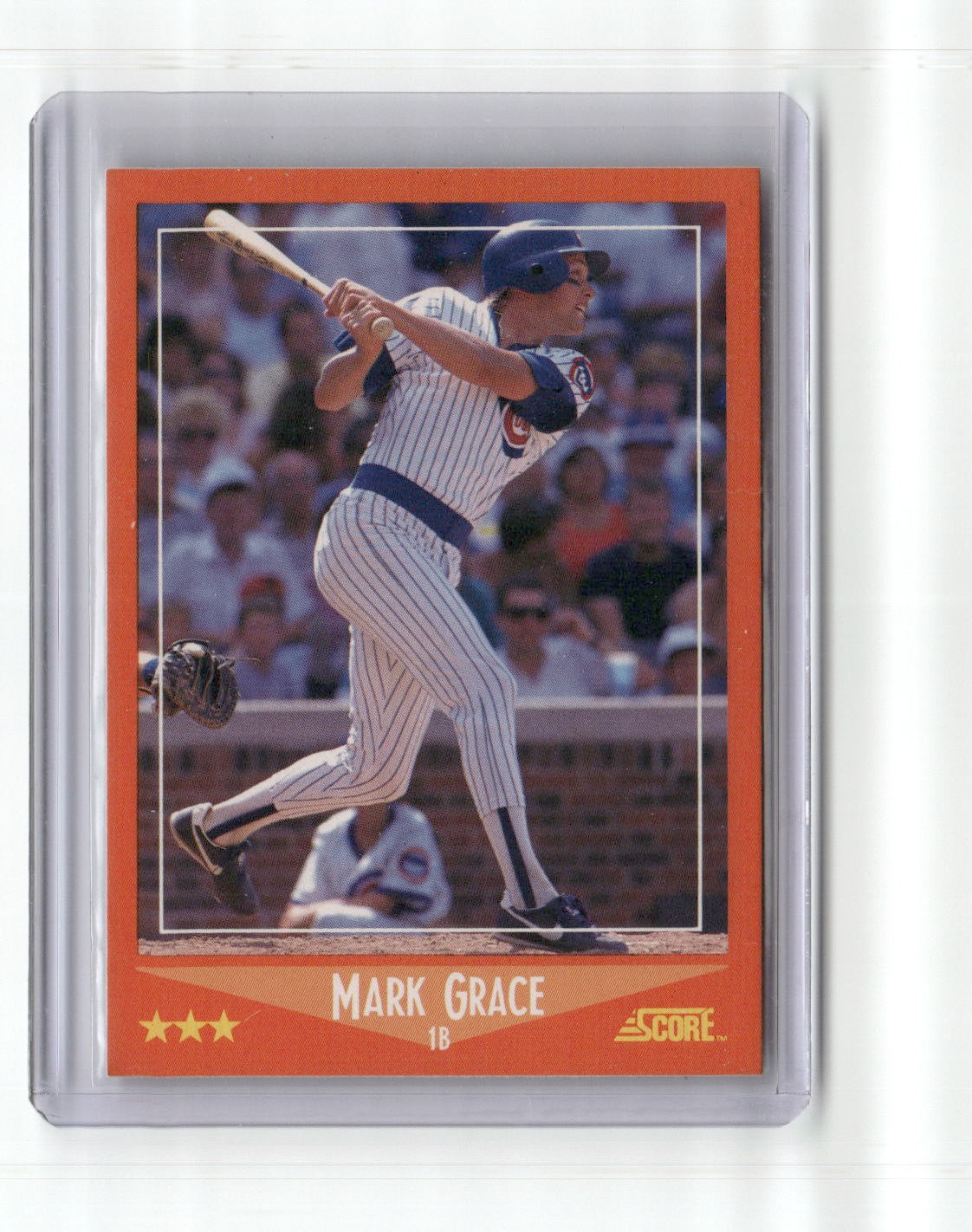 1988 Score Rookie & Traded Score Mark Grace #80T