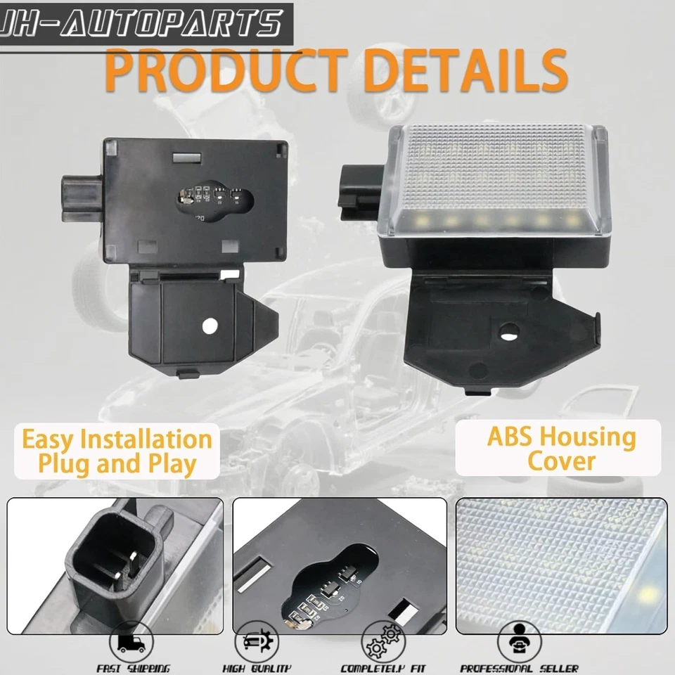 Lámpara de cortesía para capó para Dodge Ram 1500 2500 3500 4500 EE. UU. Foto 2 de 4