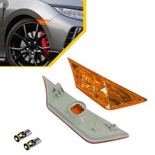 2X Seitenblinker Blinker Blinkleuchte Orange Glas für Honda Civic BJ 2016-2022