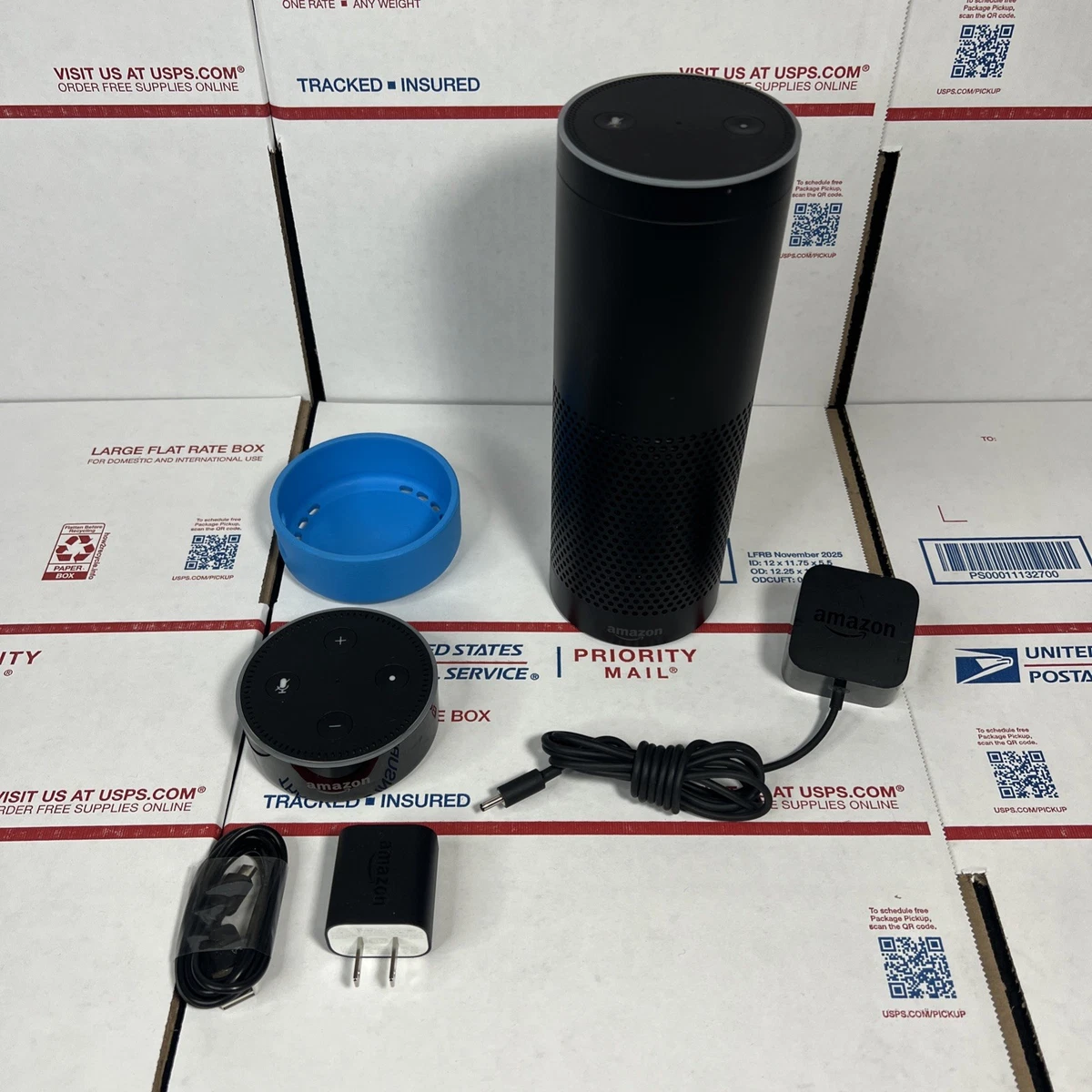 Amazon Echo (1st Generation) Alexa Black Smart Speakers for sale