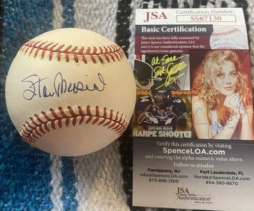Stan Musial Autograph/Signed Official National League Baseball-JSA COA