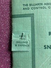 The Rules of Snooker 1960's Vintage Book