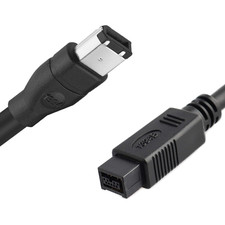 Firewire Cable 9 Pin to 6 Pin, 6Ft IEEE 1394 Ilink Cable
