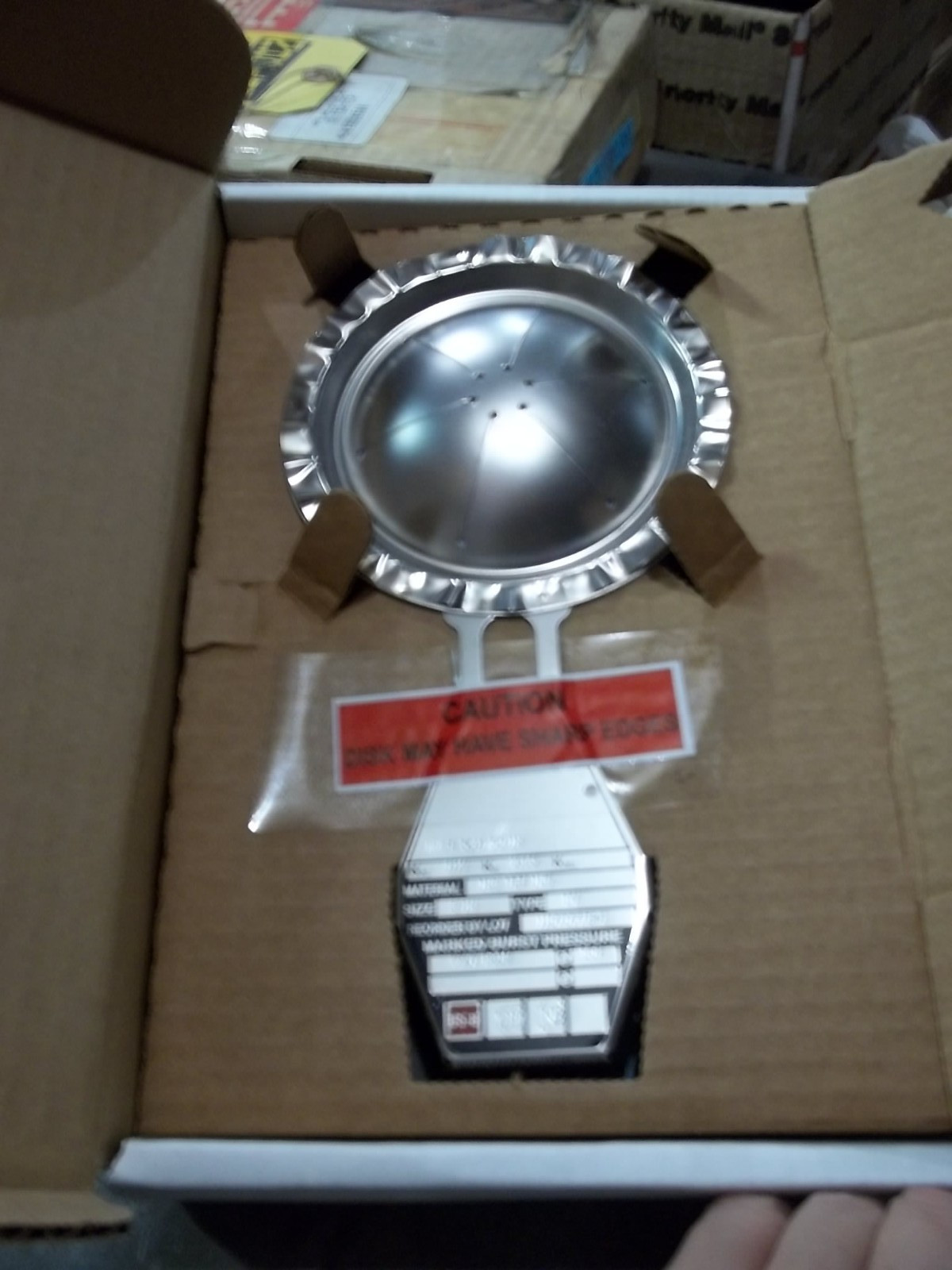 NIB BS&B 11070778-1 RUPTURE DISC 3" INC TEF INC TYPE DV 79.7 PSIG @80F (421)