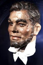 Schaufensterpuppenkopf   Schaufensterpuppe Dekokopf 1950s